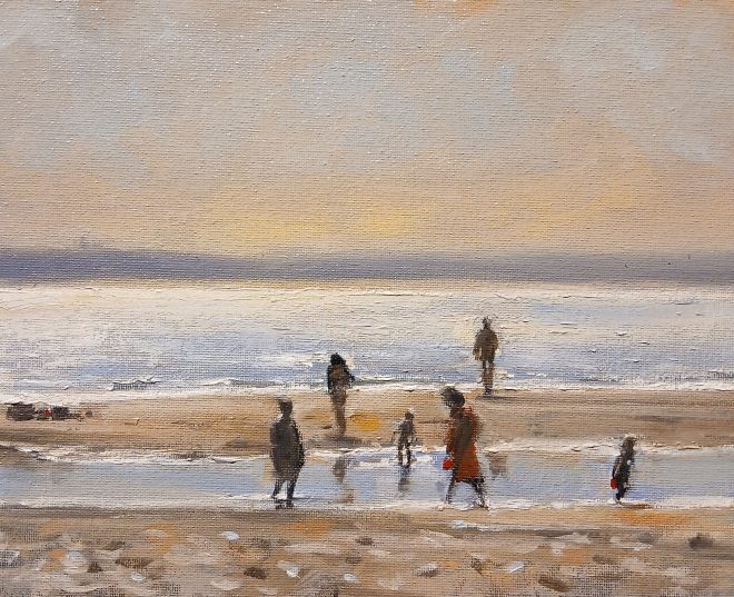 Beach painting by Dai David Art